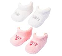 Chaussons Bébé Cocooning Fantaisie Pack De 2 Paires 0886 Girls