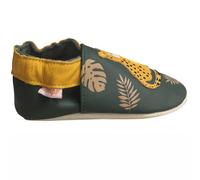 Chaussons Bébé Cuir Souple César Le Jaguar Vert 34/35