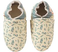 Chaussons Bébé Cuir Souple Jo L'eucalyptus Beige 25/26
