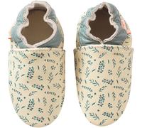 Chaussons Bébé Cuir Souple Jo L'eucalyptus Beige 27/28