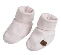 Chaussons bébé en coton bio Melange rose clair (0-3 mois)