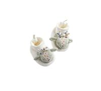 Sauthon Chaussons bébé Promenons Nous en velours Blanc 0/6M (50/67)