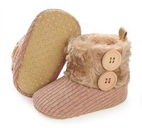 Chaussons Bébé Fille Garçon Bottes Chaussures à Chaussettes Polaire Bottines Fourrées Chaussures Premier Pas Bébé