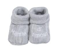 Chaussons bébé gris NAISSANCE(45/50)