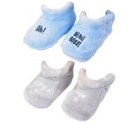 Chaussons bébé - OZABI - Pack de 2 Paires 0886 BOYS - Bleu - Mixte - Chauds et Cocooning 6-12 mois