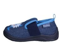 Playshoes Monster, Chaussons Bas mixte enfant, Bleu (Jeansblau 3), 22/23 EU