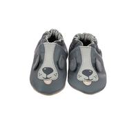 Robeez Mixte enfant Sweety Dog Chausson pour nourrisson, Gris Fonce, 18 EU