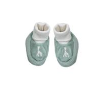 Chaussons en velours olive Sophie la girafe (0-1 mois)