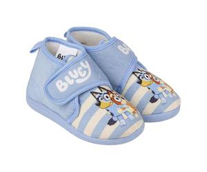 Chaussons Bluey - Couleur Bleue et Blanche - Taille 28 - Fermeture à Scratch - Chaussons pour Enfants Type Bottines - en Polyester et TPR - Produit Original Conçu en Espagne