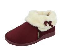 Chaussons Bootee En Velours Pour Femmes Rose Bank Avec Mousse À Mémoire Sharon