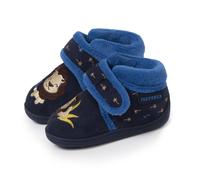 Chaussons Bottillons À Fermeture À Scratch, Bon Maintien Du Pied, Semelle Antidérapante Marine 27