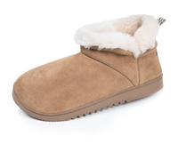 Chaussons Bottillons Cuir Camel Semelle Gomme Crantés Camel 39