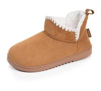 Chaussons Bottillons Maille Bouclette - Semelle Crantée Camel 39