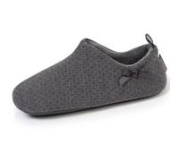Isotoner Chaussons extra-light pantoufles Bottillons femme semelle antidérapante, 37/38 EU, gris chiné foncé