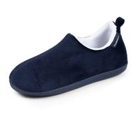 Chaussons Bottillons Suédine Semelle Bloup Extra Confort Marine 37
