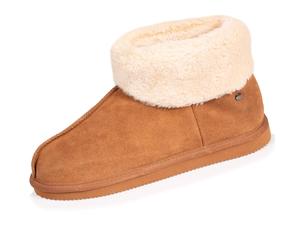 Chaussons Bottillons Ultra Confortables Et Très Chauds, Fourrés Fausse Fourrure Camel 38