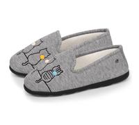 Isotoner Chaussons pantoufles Charentaises femme souples, ultra confortables et légers, confort semelle ergonomique technologie everywear, 38 EU, grisirisé