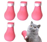 Chaussons Chat | Bottes Anti-Rayures Chaussures de Chat en Silicone - Couvre-Pattes de pour Le toilettage des Chatons pour éviter Les Rayures