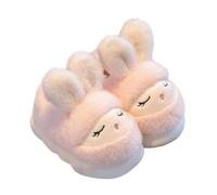 Chaussons Chaud Enfant 30,Chaussons D'Hiver Pour Filles Confortables Semelles Souples Motif Dessin Animé Parfaits Pour Un Usage Quotidien Et Le Confort De La Maison (De 4 à 14 Ans)