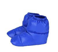 Chaussons Chauds d'hiver, Chaussettes de Tente Camping en Plein air, Couvre-Pieds, Pantoufles Souples, imperméables, Chaussures moelleuses, Chauffe-Pieds Confortables pour Extérieur(Blue,L)