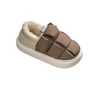 Chaussons Chauds Femmes Hommes Hiver Chaud Peluche Antidérapantes Doux Et Mémoire Foam Pantoufles Chaussures De Maison Gardant Vos Pieds Au Chaud en Hiver 43 Café