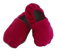 Chaussons Chauffants au Micro-Onde - Pantoufles - Retient la chaleur - Rouge