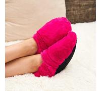 Chaussons chauffants bordeaux