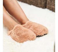 Chaussons chauffants caramel