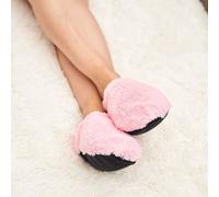 Pelucho - Chaussons Chauffants - Bien-Être, Chaleur et Douceur - Bouillotte Sèche Micro-Ondable - Grains de Blé et Fleurs de Lavande - Fabriqués en France