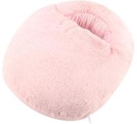 Chaussons chauffants électriques USB confortables ¿ Coussin chauffant en fausse fourrure pour l'hiver ¿ Options bleu clair, rose, gris