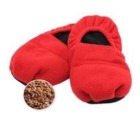 Chaussons Chauffants FISHTEC 38/40 Graines de Lin et Lavande - Housse Polaire Rouge G