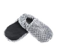 PELUCHO - Chaussons Chauffants - Bien-Être, Chaleur et Douceur - Bouillotte Sèche Micro-Ondable - Grains de Blé et Fleurs de Lavande - Fabriqués en France