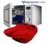 Chaussons chauffants à passer au micro-ondes bleu Bleu G