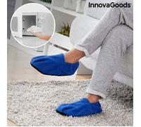 Chaussons Chauffants Micro-ondes InnovaGoods Bleu - Autonomie 90 min