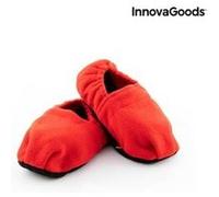 Chaussons chauffants micro-ondes innovagoods rouge G