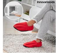 Chaussons Chauffants Micro-ondes InnovaGoods Rouge - - - InnovaGoods