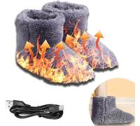 Chaussons chauffants - NOBRAND - Modèle unique - Taille 39-43 - USB caché - Polaire corail