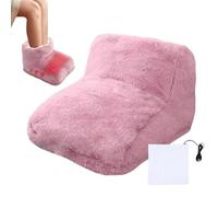 Chaussons chauffants pour les pieds, chauffés par | sous le bureau avec semelle antidérapante pour pieds froids | haut avec réglage à 3 températures Cuscin