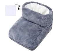 Chaussons chauffants pour les pieds, chauffés par | sous le bureau avec semelle antidérapante pour pieds froids | haut avec réglage à 3 températures Cuscin