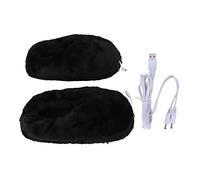 Chaussons Chauffants USB en Peluche, Chauffe-Pieds électrique pour Hiver,