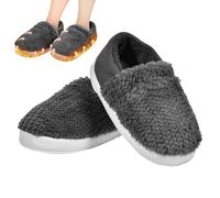 Chaussons chauffants USB pour femmes | Bottines en peluche avec coussin chauffant pour pieds chauds | Chauffe-pieds électriques portables pour l'intérieur pour la maison, le bureau, les voyages, le