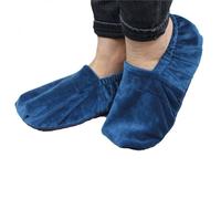 Chaussons chauffants - VIVEZEN - Taille 36 au 43 - Bleu - Graines de blé et lavandin