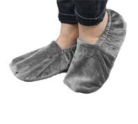 Chaussons chauffants - Vivezen - Taille 36 au 43 - Gris - Graines de blé et lavandin