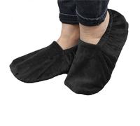 Chaussons chauffants - VIVEZEN - Taille 36 au 43 - Noir - Graines de blé et lavandin