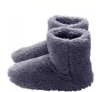Chaussons chauffants - YEPYES - Gris - Autonomie 90 min - USB chauffage hiver
