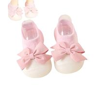 Chaussons Chaussettes Anti-dérapantes Bébé Pantoufle Bébé Semelle Souple Chaussures Premier Pas Doux Respirant Chaussettes Bébé avec Semelle Maison Garçon Fille Berceau Chaussures