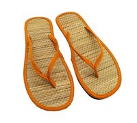 Chaussons chaussettes avec semelles antidérapantes pour femme, invitées à porter des sandales, taille 13, frein à fond plat, Orange, 39 EU