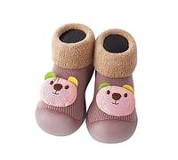 Chaussons Chaussettes Bébé Garçons Filles Antidérapantes Souple Semelle Caoutchouc Nouveau-nés Chaussettes Mocassin Bottes pour Apprendre à Marcher Chaussure Four Saisons Disponibles