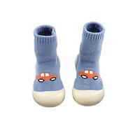 Chaussons Chaussettes Bébé Garçons Filles Antidérapantes Souple Semelle Caoutchouc Pré-Marcheurs Chaussons Marche Intérieur pour Apprendre à Marcher Chaussure d'apprentissage pour bébé
