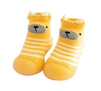 Chaussons Chaussettes pour bébé Respirant avec Semelle Caoutchouc Chaussures D'intérieur Jeunes Enfants Large Légères pour Marche Course Bottes Chaud Premiers Pas Antidérapant